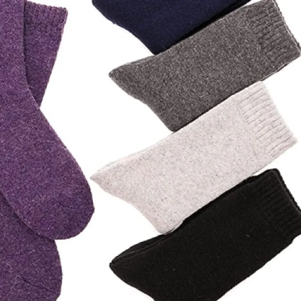 Dark Merino Wool Blend Socks